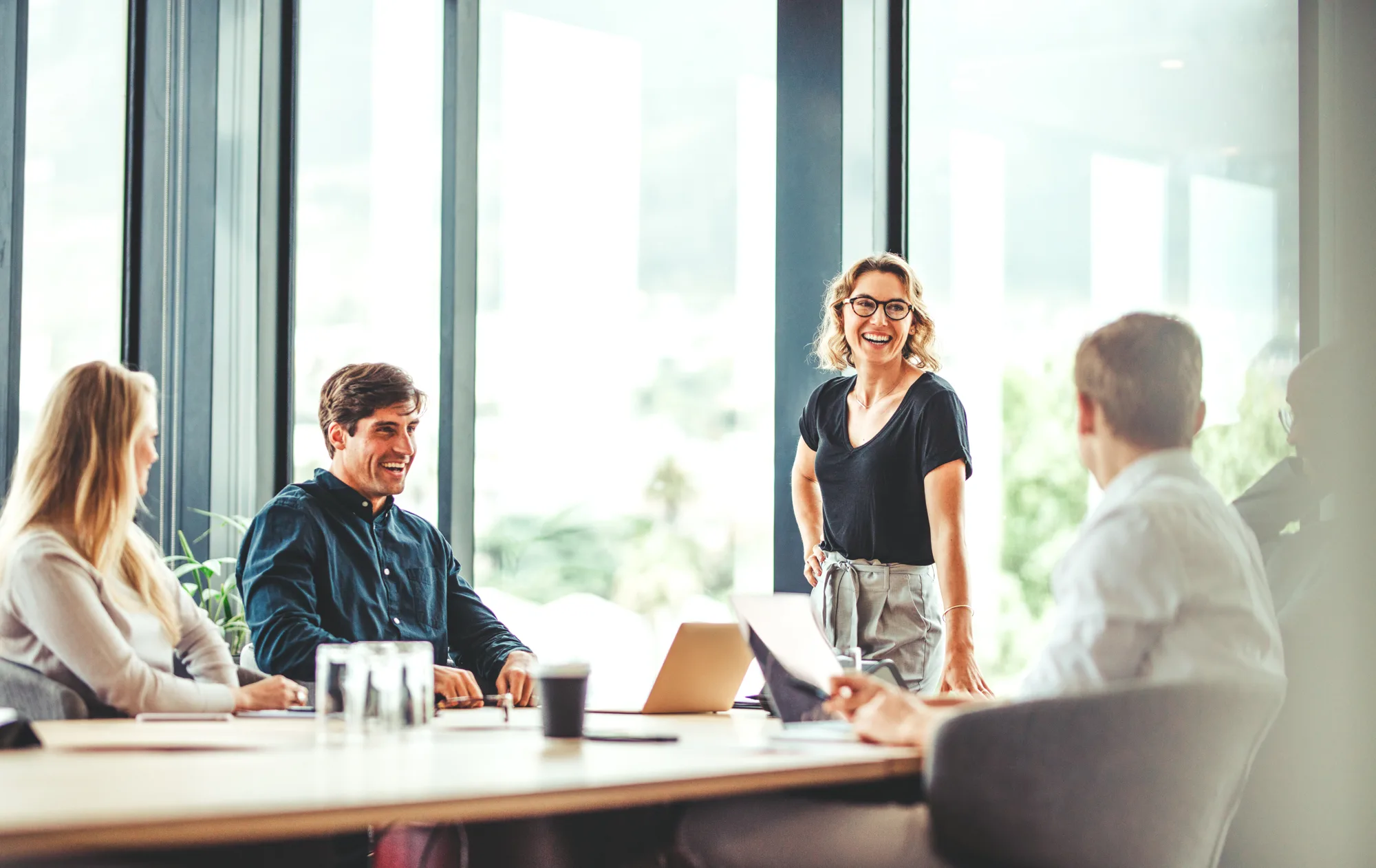 people in a meeting