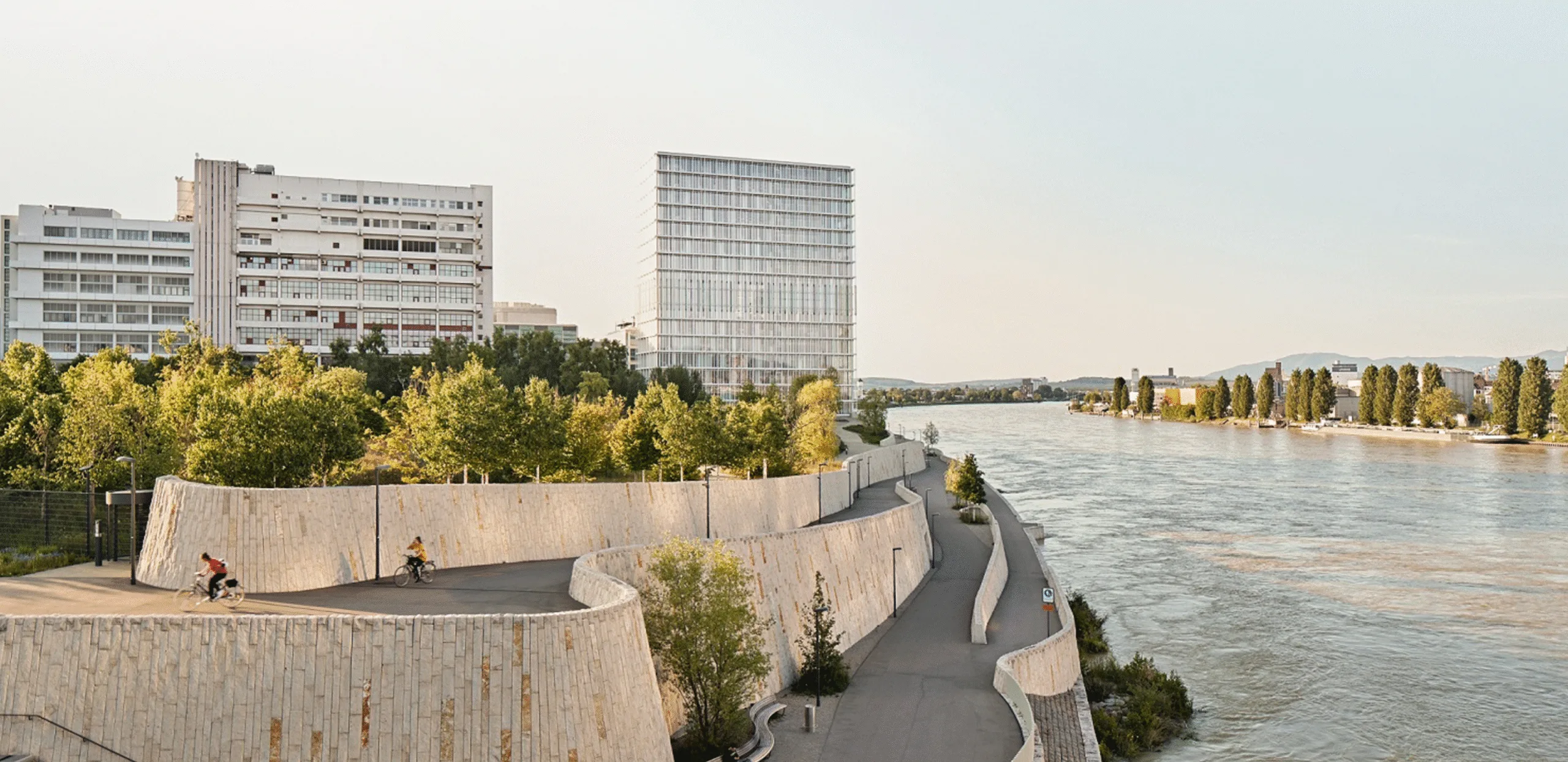 Novartis Headquarters in Basel, next to the Rhine
