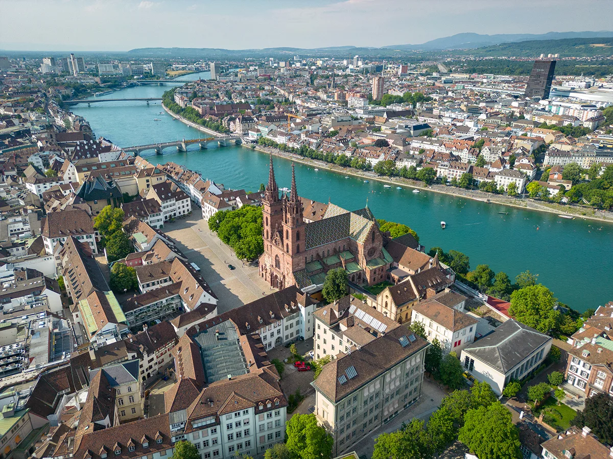Basel Aerial view Münster