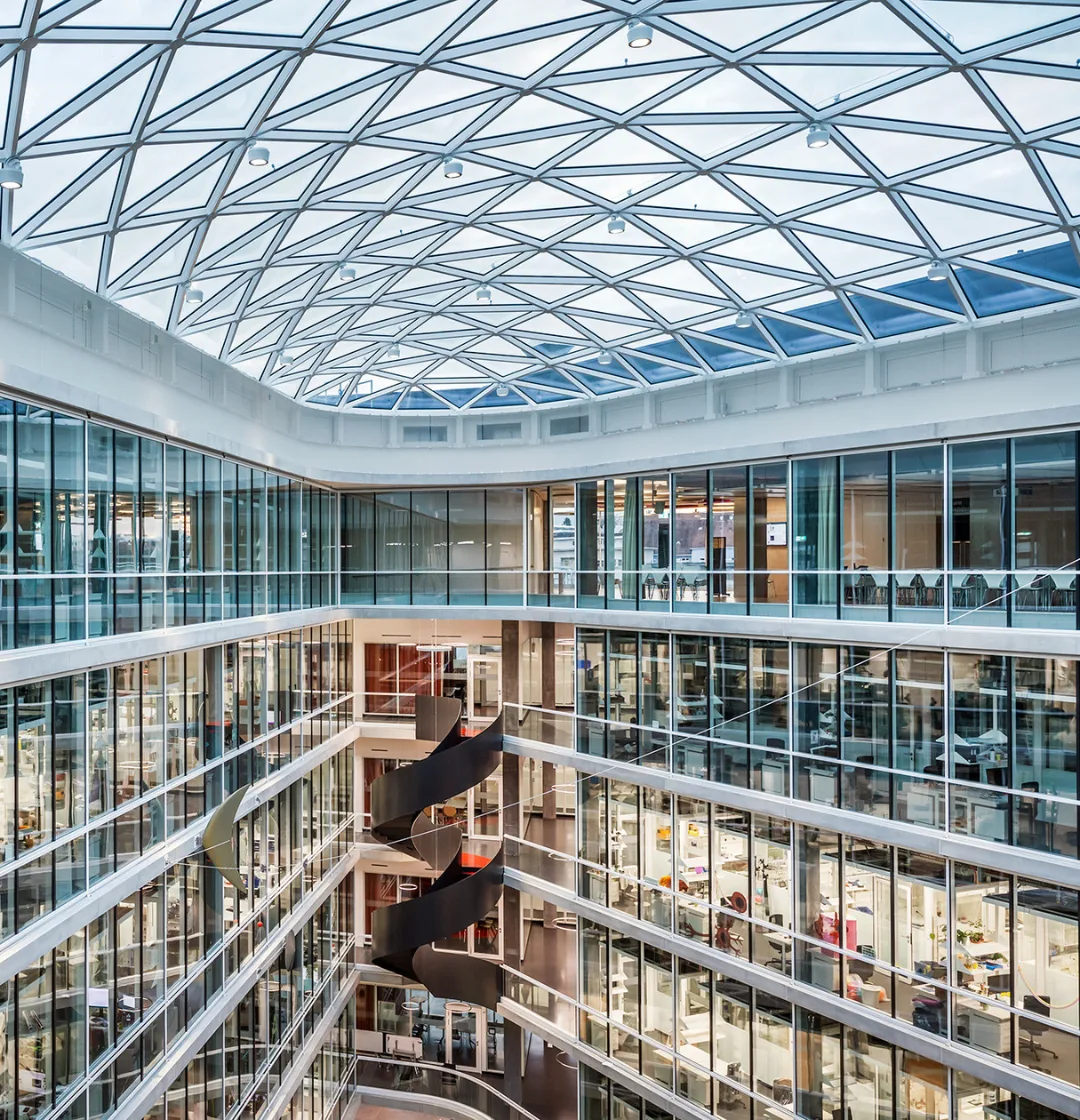 Hall at ETH Zurich in Basel, hosting the DBSSE